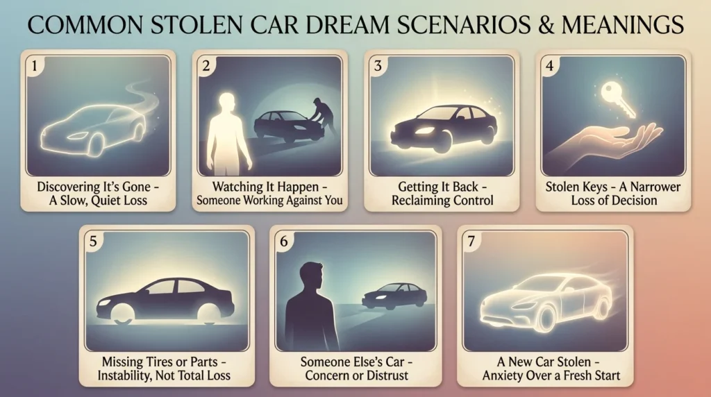 Common Stolen Car Dream Scenario