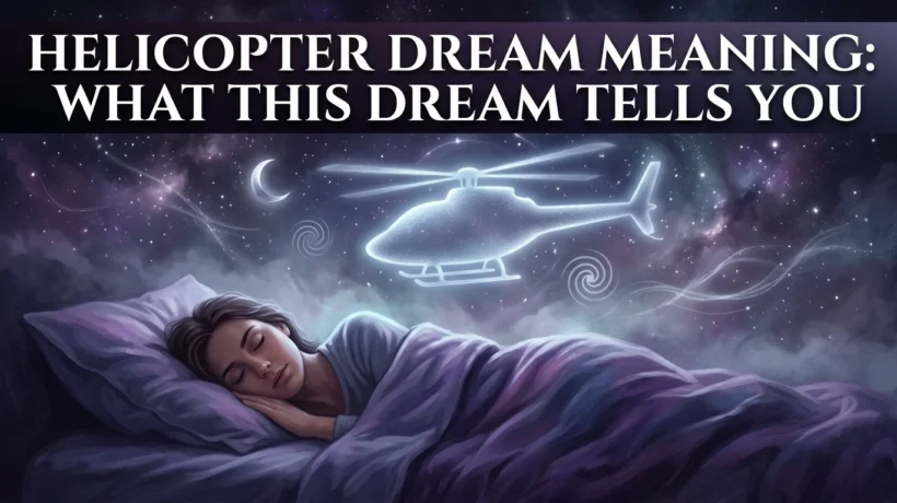 Helicopter Dream Meaning: What This Dream Tells You