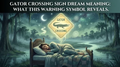 Gator Crossing Sign Dream Meaning: What This Warning Symbol Reveals