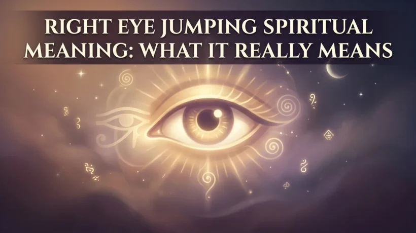 Right Eye Jumping Spiritual Meaning: What It Really Means
